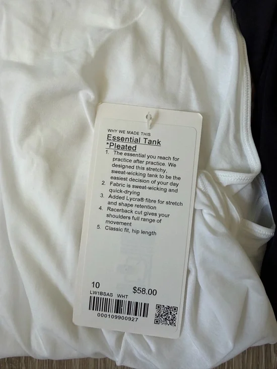 Lululemon Bundle of 3 Essential Tanks * Pleated NWT - Picture 5 of 7
